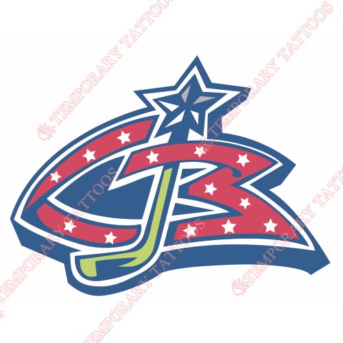 Columbus Blue Jackets Customize Temporary Tattoos Stickers NO.125